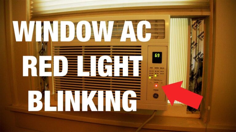 Ge Air Conditioner Filter Light Blinking Red