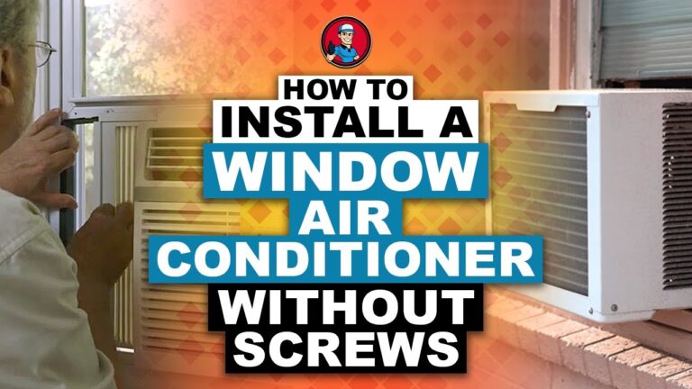 Can You Install A Window Air Conditioner Without Drilling Into Window Frame