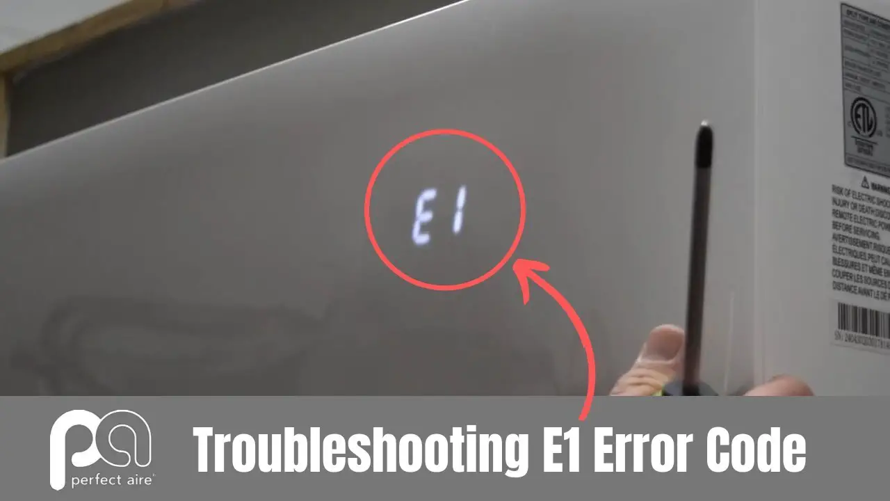 How Do I Get Rid Of An E1 Error Code